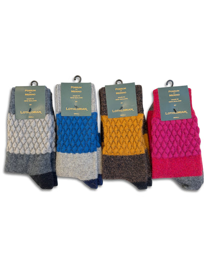 Gecko Possum Merino Socks - Lagoon