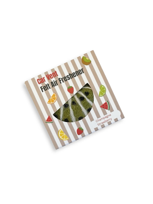 Kiwifruit Car Freshener Set - Champagne & Strawberry Scent