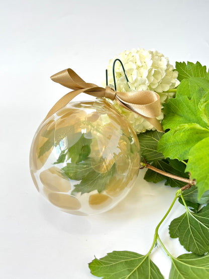 Handblown Glass Bauble - Champagne