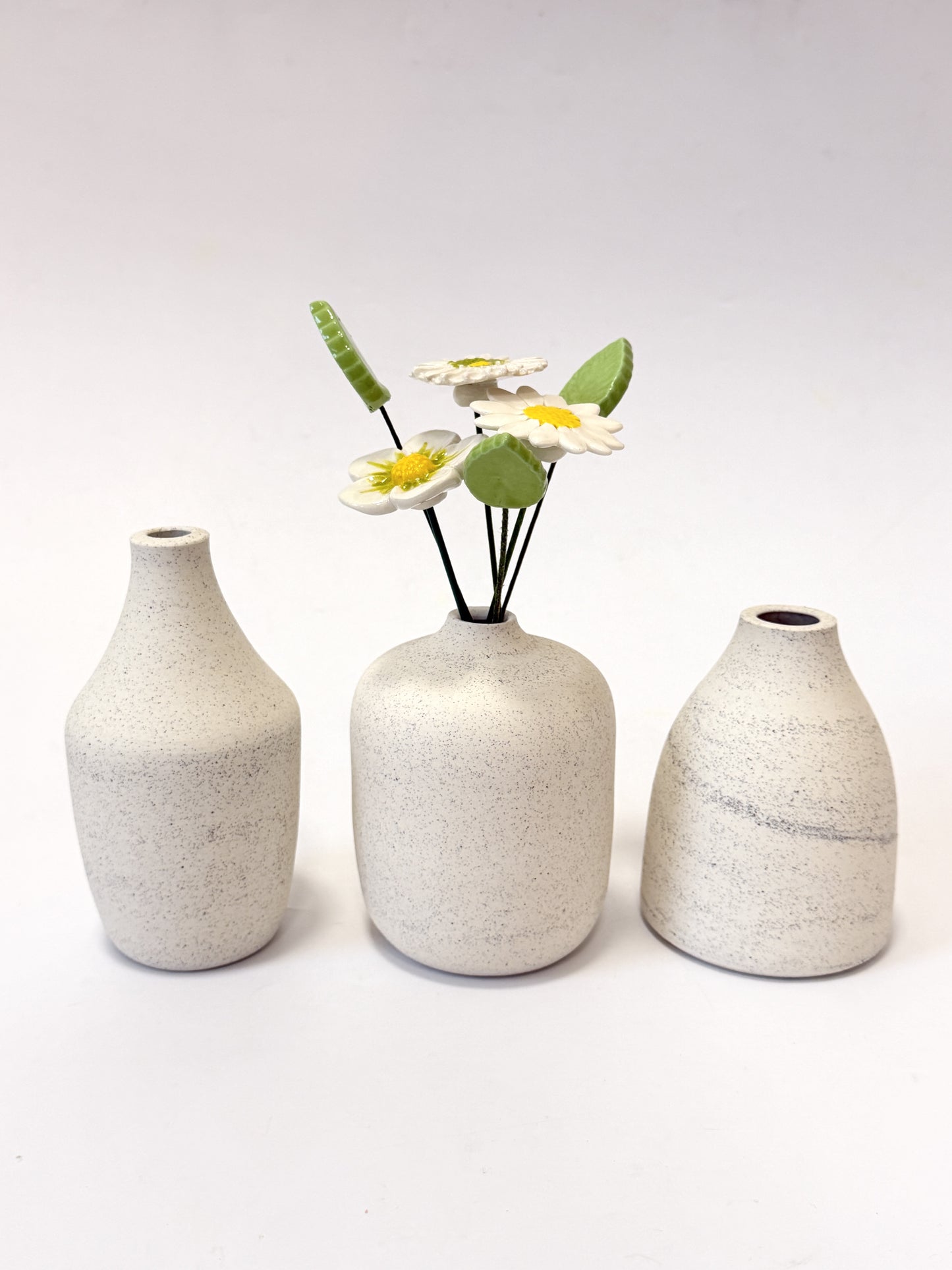 Handmade Ceramic Bud Vase - assorted shapes