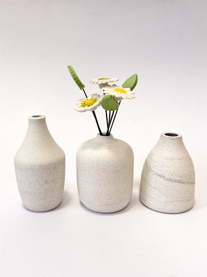 Handmade Ceramic Bud Vase - assorted shapes
