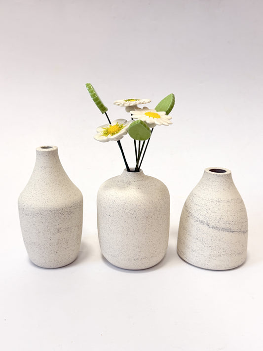 Handmade Ceramic Bud Vase - assorted shapes