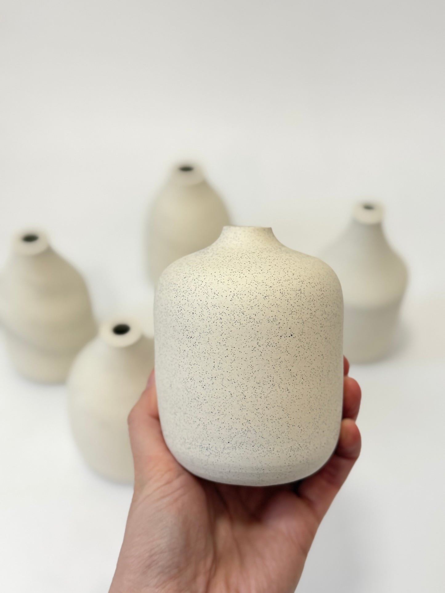 Handmade Ceramic Bud Vase - assorted shapes
