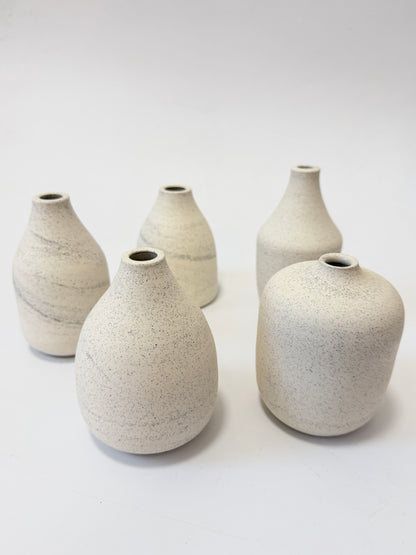 Handmade Ceramic Bud Vase - assorted shapes