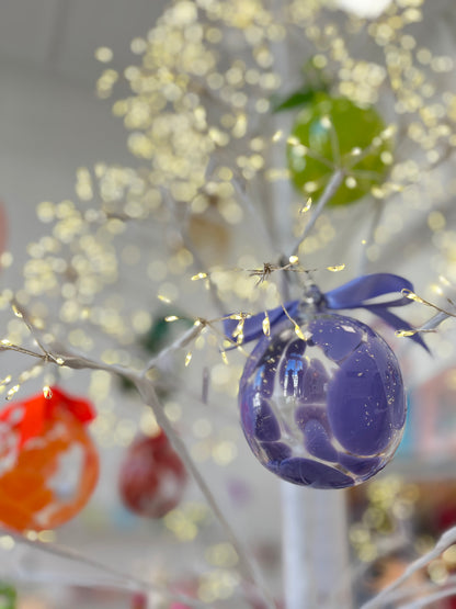 Handblown Glass Bauble - Dark Green