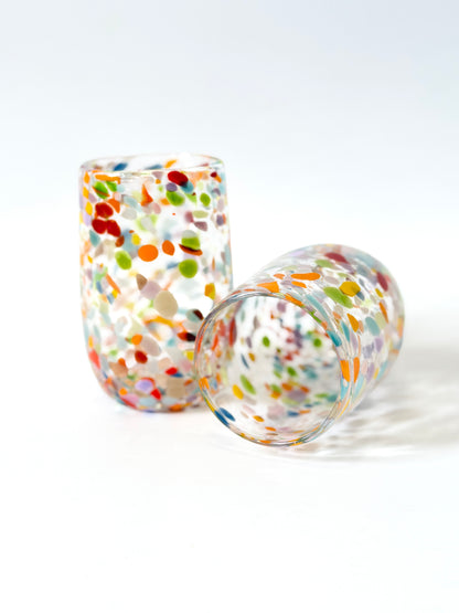 Handblown Glass Tumbler - Water Lily