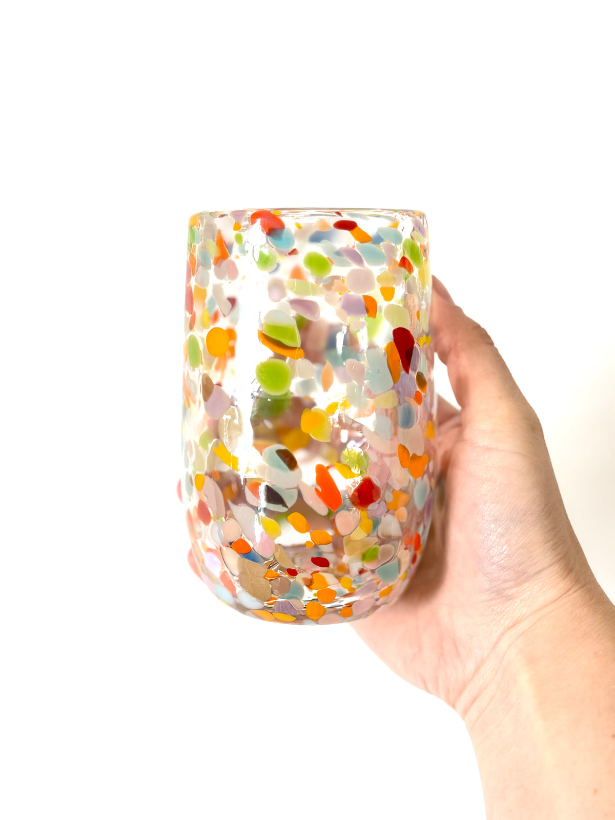 Handblown Glass Tumbler - Water Lily
