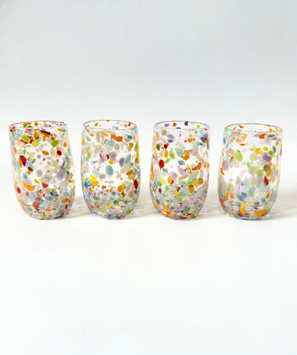 Handblown Glass Tumbler - Water Lily