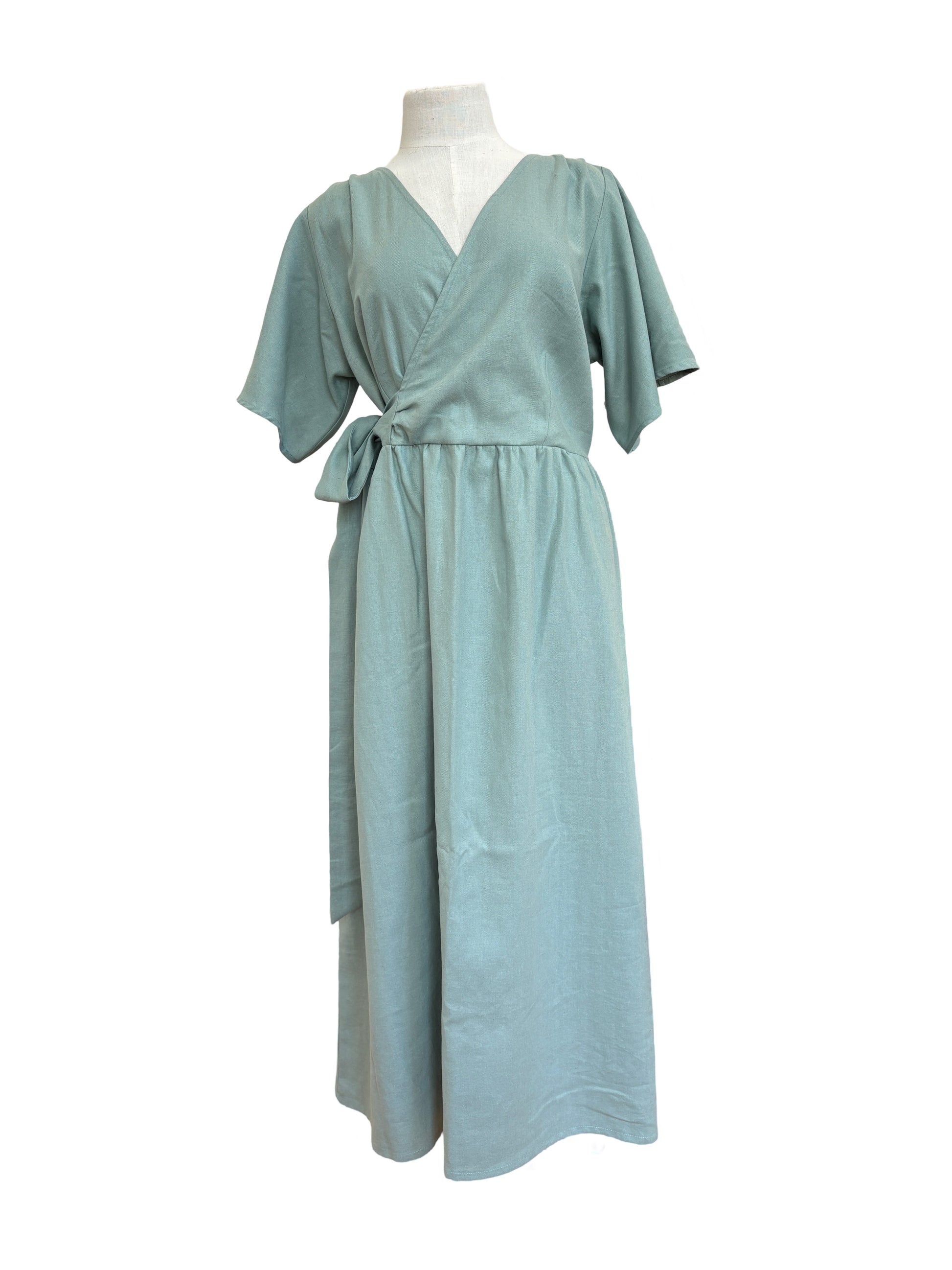 Kelsey" Dress - Dusty Blue Linen Inc Design Store Kelsey" Dress - Dusty Blue Linen Inc Design Store