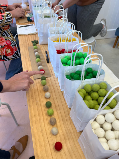 School Holiday Session - make a Pom Pom Garland at inc!