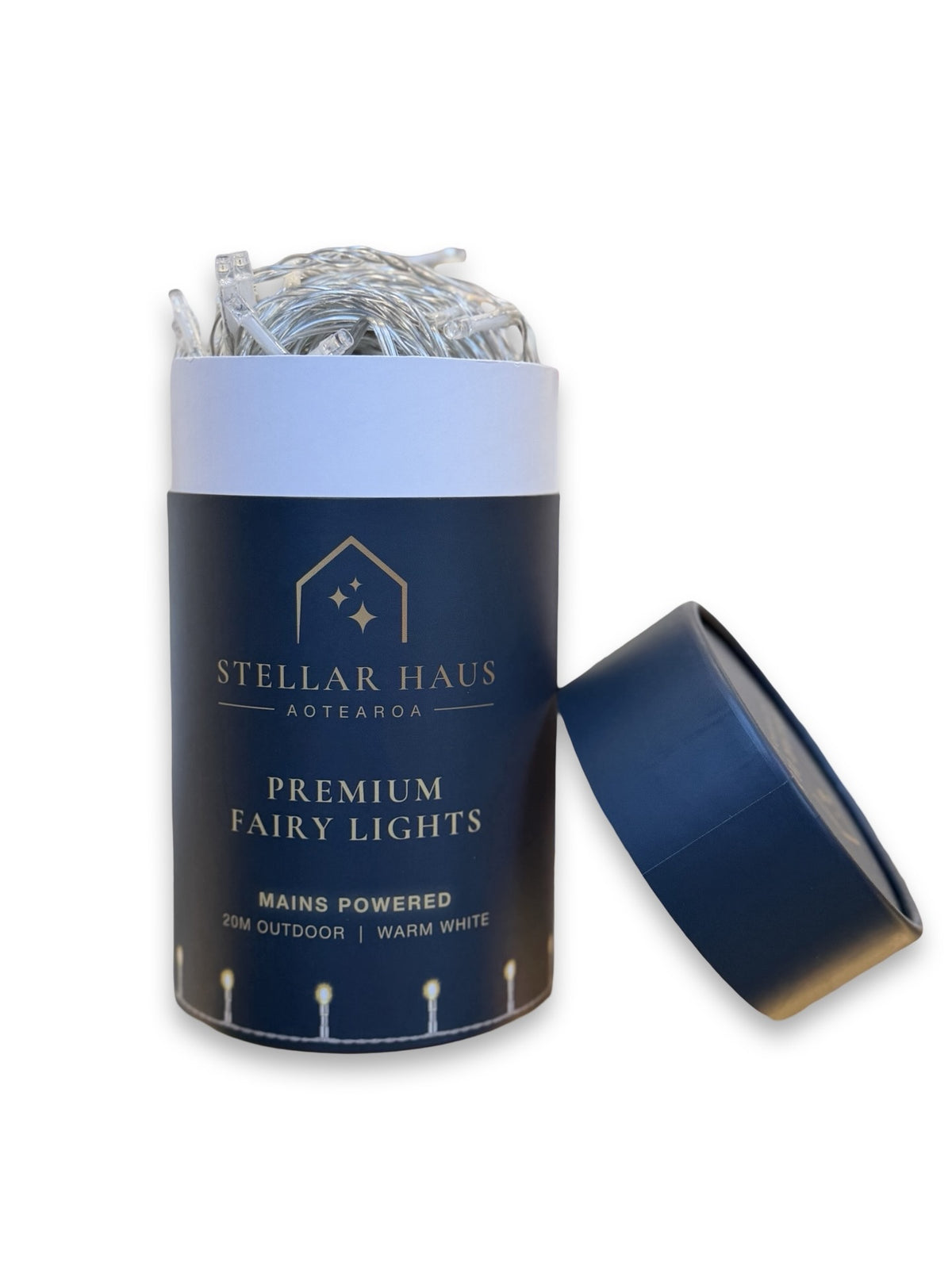 Outdoor Fairy Lights - Clear Cable - 20m