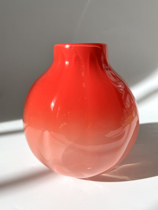 Handblown Glass "Dodici" Vase - Ferrari Red