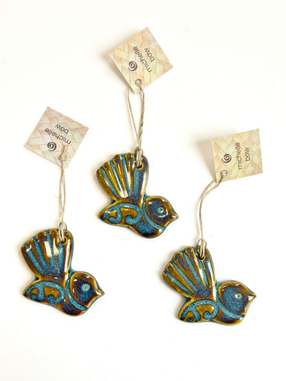 Ceramic Piwakawaka Decoration - Assorted