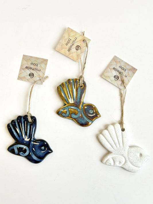 Ceramic Piwakawaka Decoration - Assorted