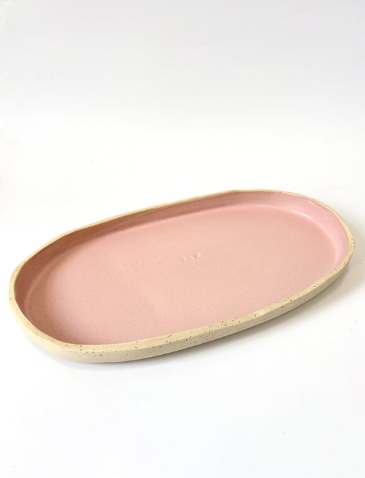 Ceramic Tray - Large - Pink