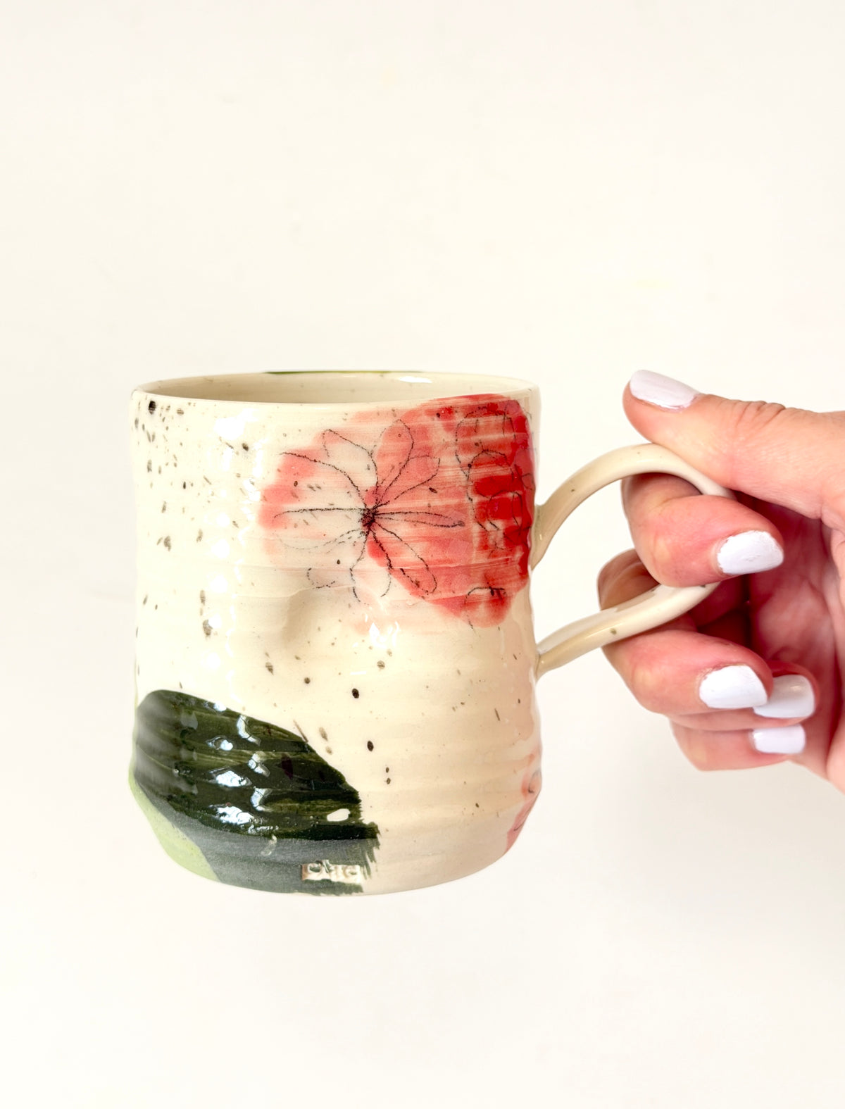 Painty Cup with Handle - by Tatyanna Meharry of Clae Ceramics