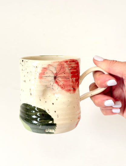 Painty Cup with Handle - by Tatyanna Meharry of Clae Ceramics
