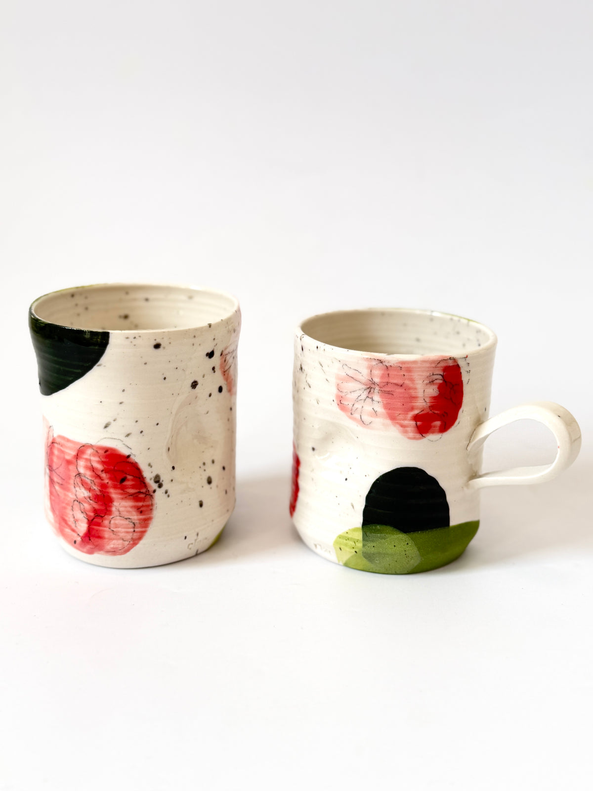 Painty Cup with Handle - by Tatyanna Meharry of Clae Ceramics