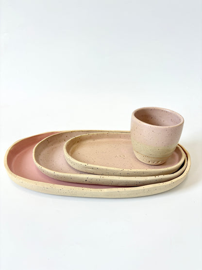 Ceramic Tray - Large - Pink