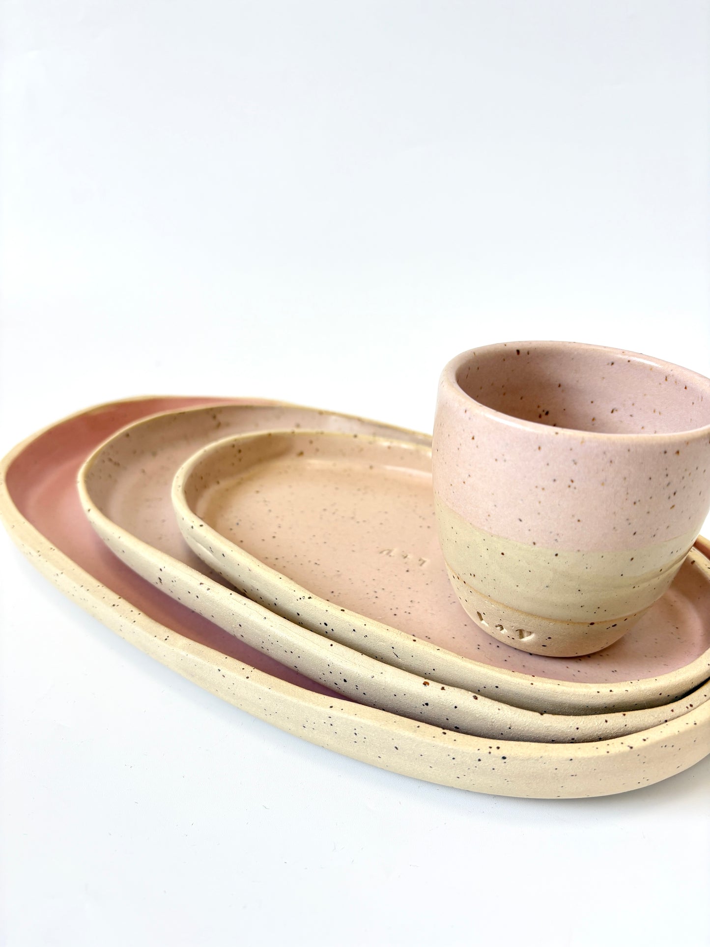 Ceramic Tray - Large - Pink
