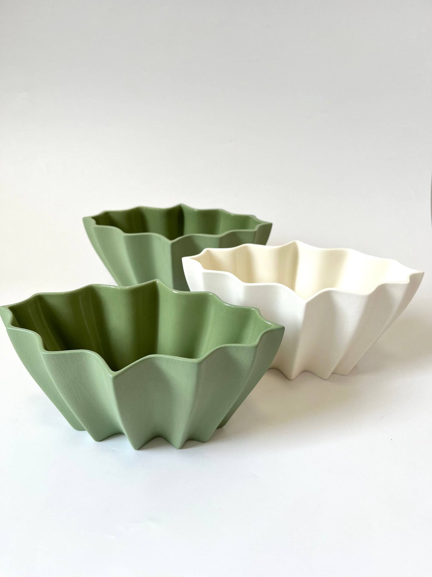 Fluted Bowl - Matte White