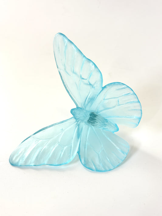 Pale Copper Blue Monarch Glass Butterfly Artwork - Classic - by Luke Jacomb”