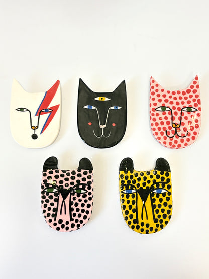 Mini Ceramic Wall Bud Vase by Studio Soph - Pink Cheetah