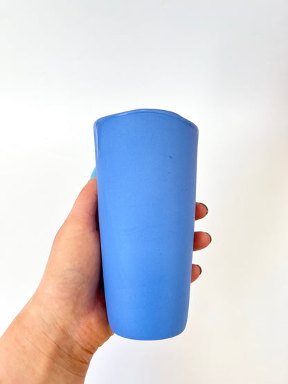 Hydrangea Blue Vessel - One of a Kind Ceramic - Tall 8 x 15cm