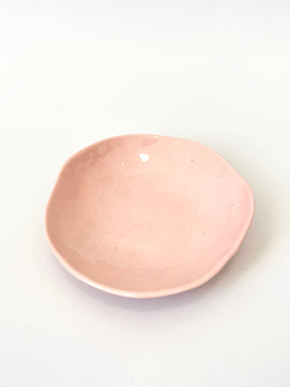 Marshmallow Pink Dish - One of a Kind Ceramic - 12cm
