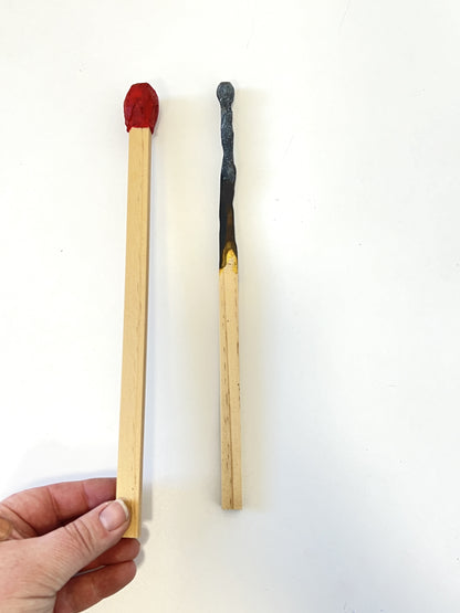 Matchstick Sculpture - Teeny Pair (24407)