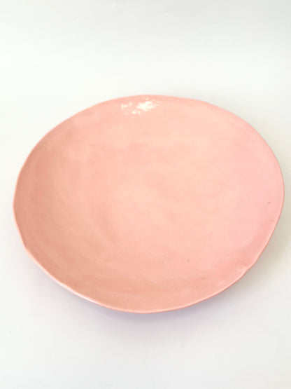 Marshmallow Pink Porcelain Bowl - One of a Kind Ceramic - 27cm