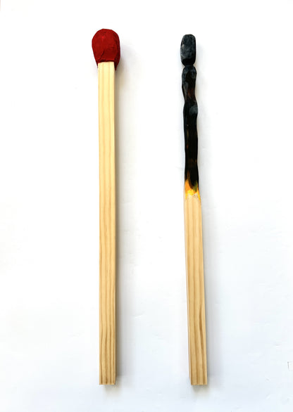 ‘Matched Pair’ Matchstick artworks - Small Pair (24399)