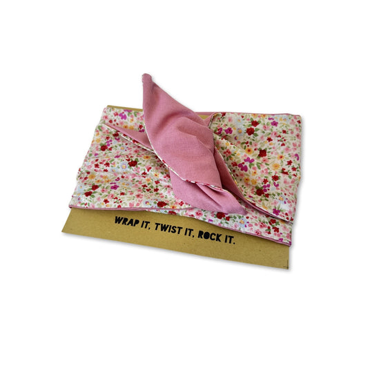Girlband - Petite Pink Florals  /Dusky Pink