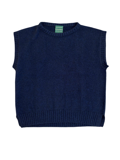 Serene Possum Merino Vest - Midnight Blue