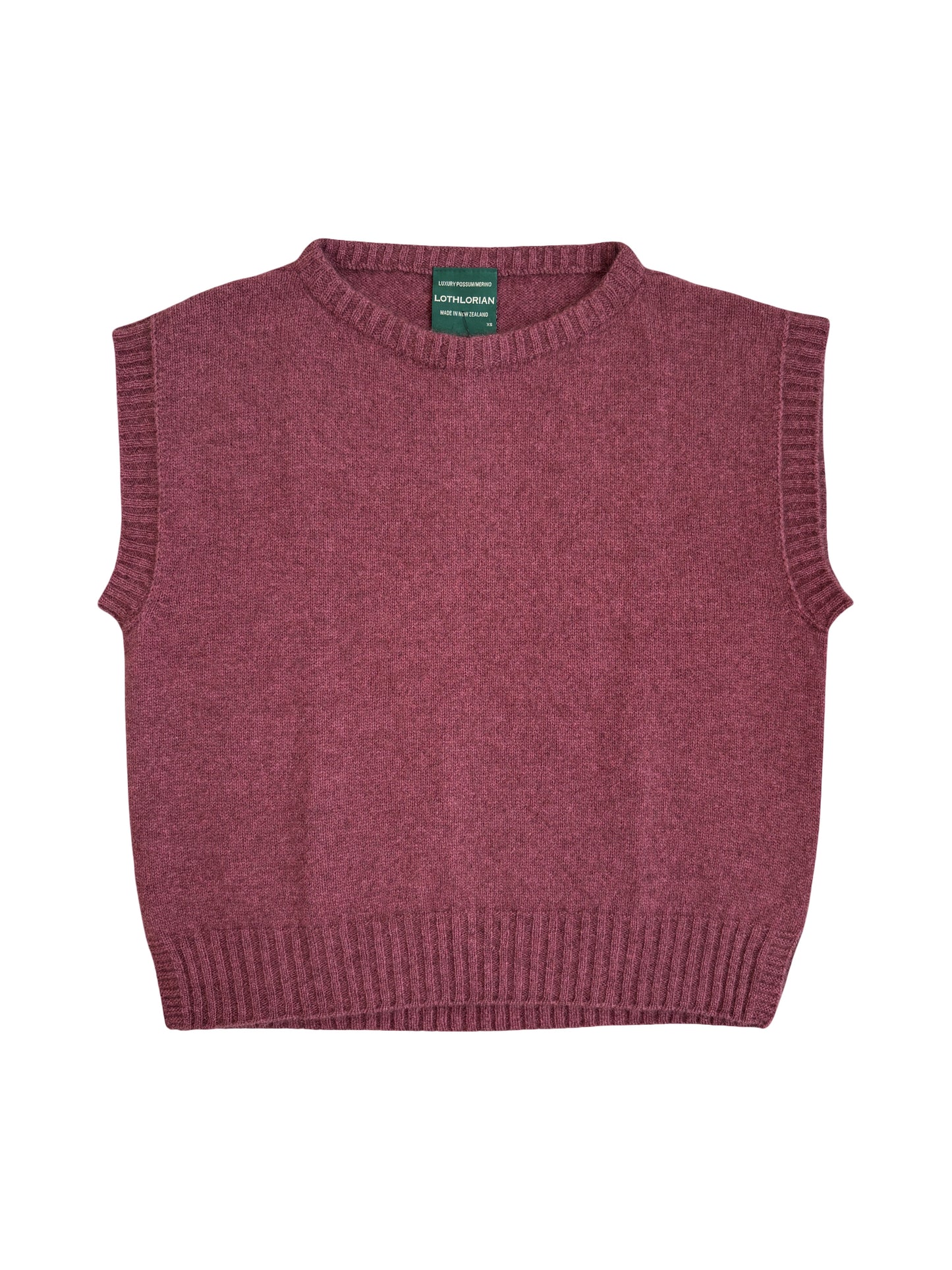 Serene Possum Merino Vest - Orchid