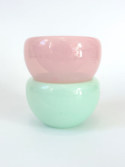 Handblown Glass Mini Fulvio Bowl - Pastel Pink