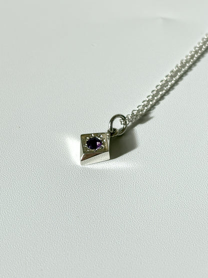 Daisy Cluster Amethyst Necklace
