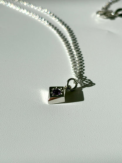 Daisy Cluster Amethyst Necklace