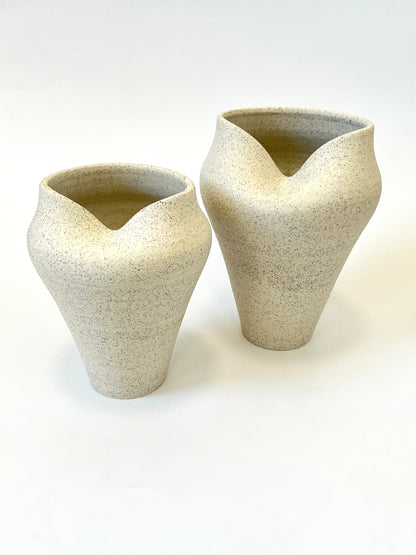 Handmade Ceramic 'Pillow Vase' - Coastal - Large