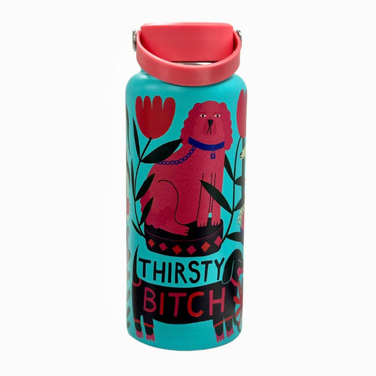 "Thirsty Bitch" Illustrated 1L Drink Bottle by Studio Soph