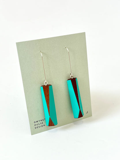 Rod Earrings - Turquoise