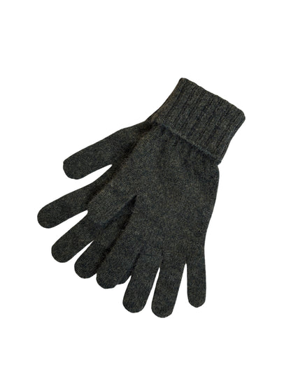 Possum Merino Turn Back Gloves - Moss
