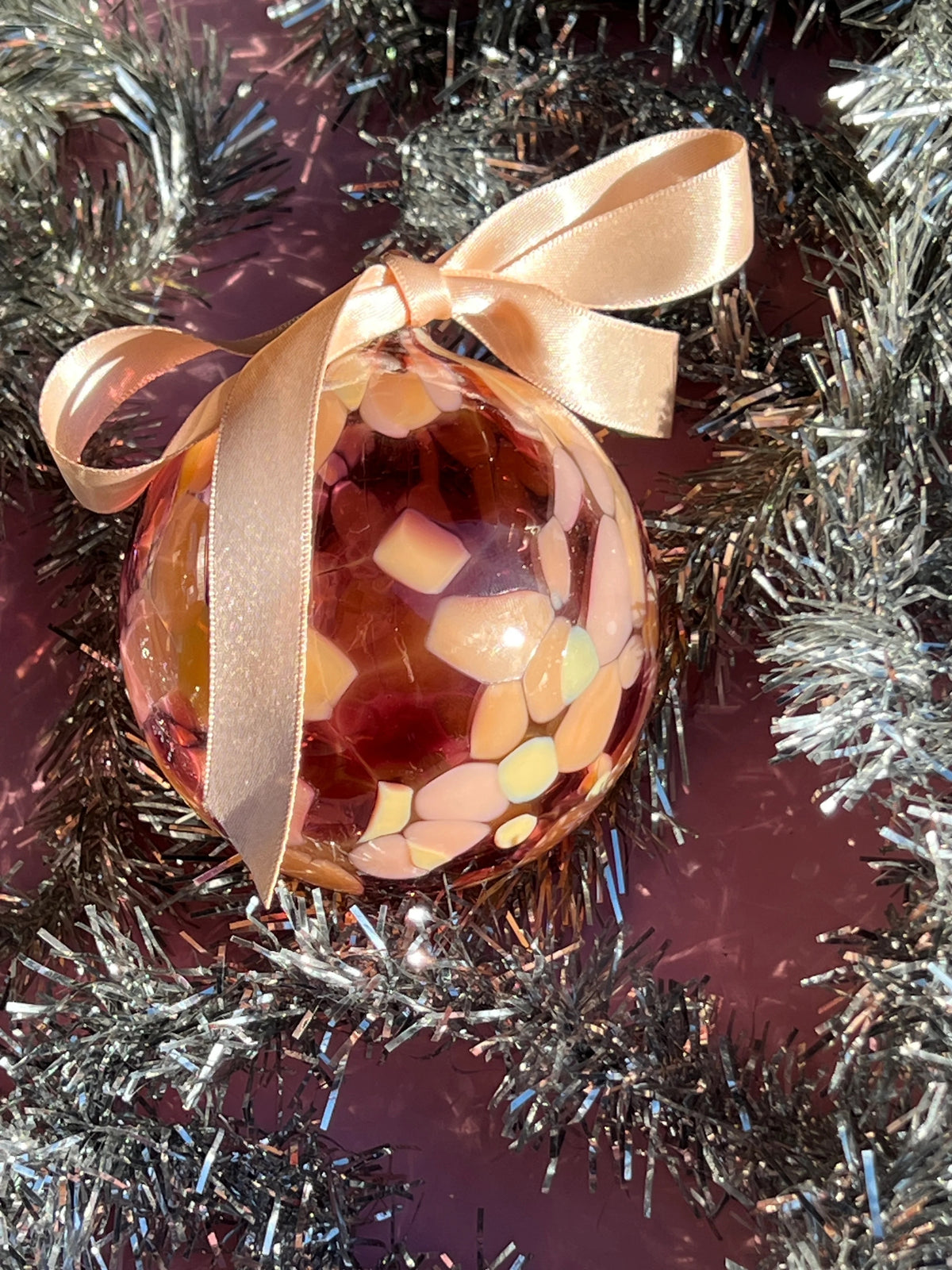 Vintage Blush - Handblown Glass Bauble