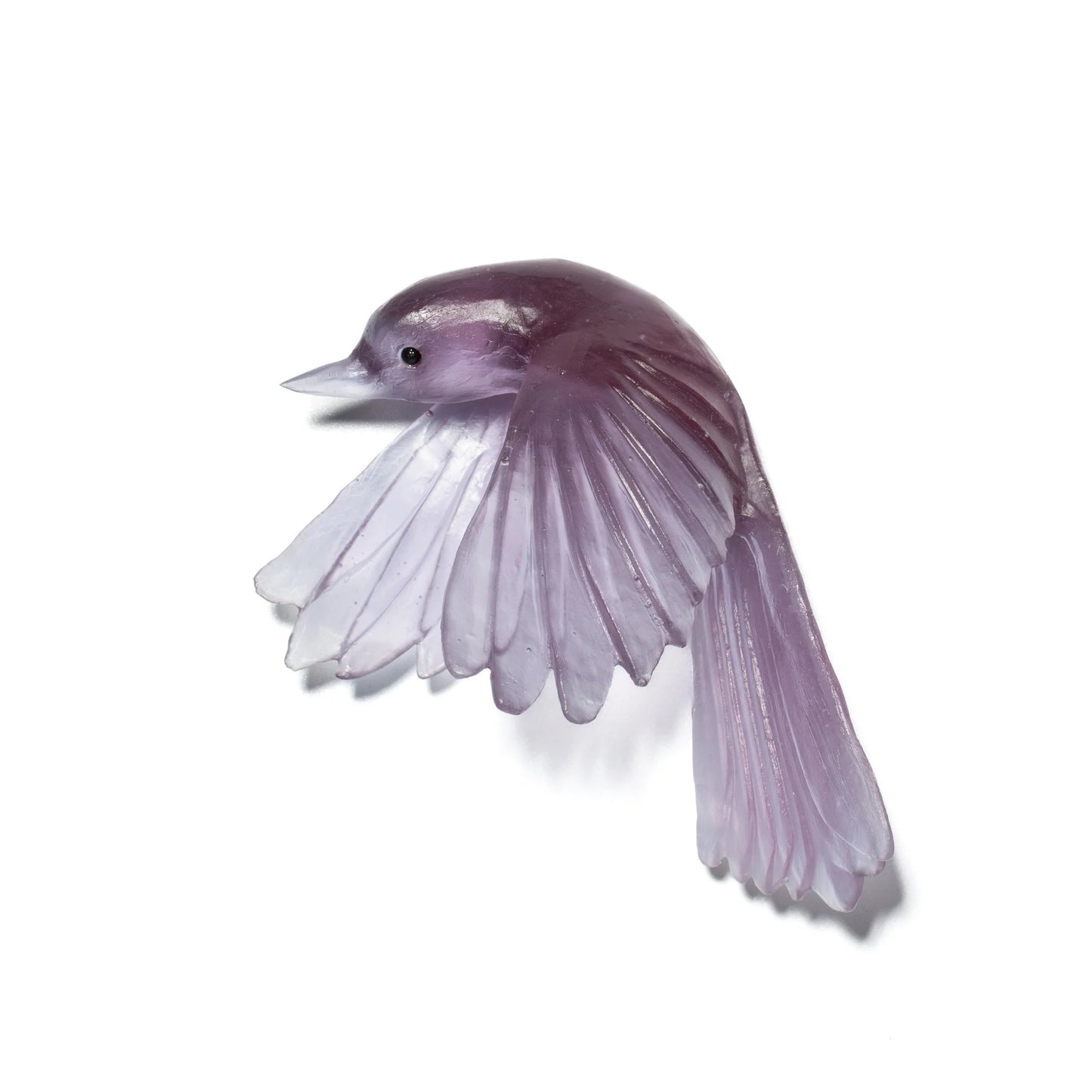 Fantail / Pīwakawaka #2 (Wings Down) - Purple