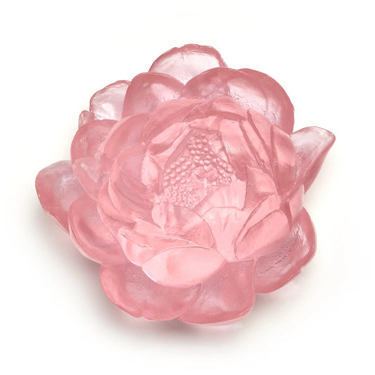 Peony - Pink - Glass wall artwork by Luke Jacomb