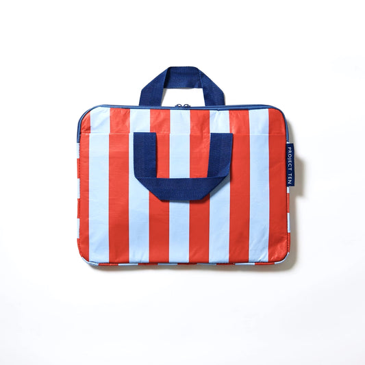 Laptop Case - Red Blue Stripe