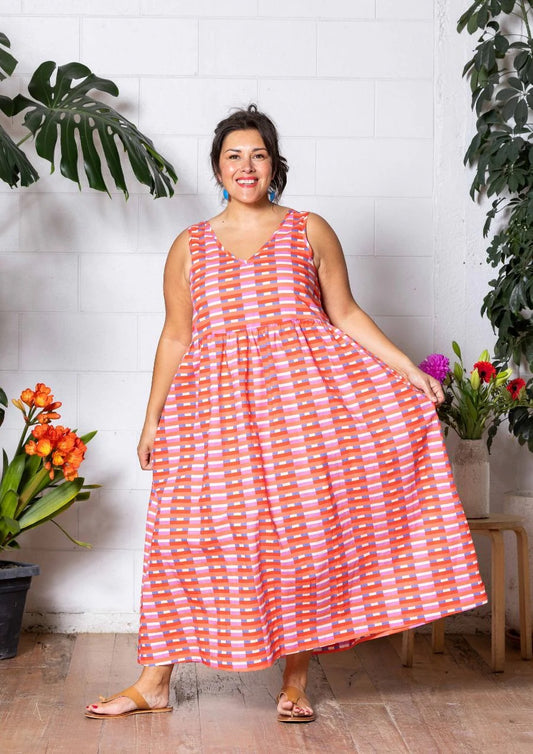 Reversible Reverie Dress - Long Line Peaches