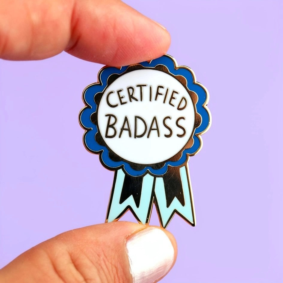 Certified Badass - Enamel Lapel Pin