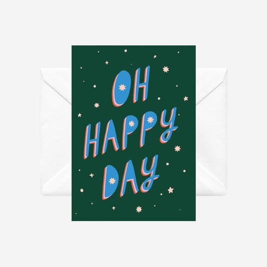 Oh Happy Day - illustrated card by Crissie Roda