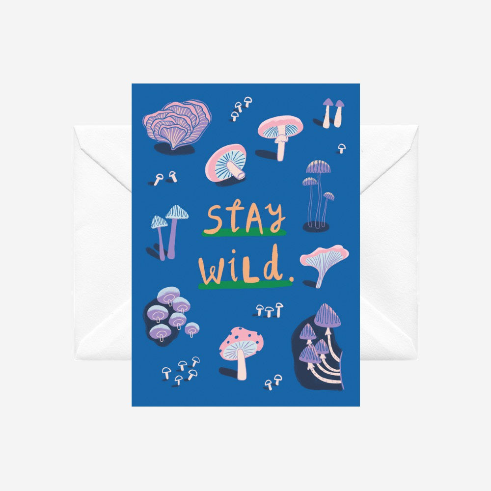 Stay Wild - illustrated card by Crissie Rodda